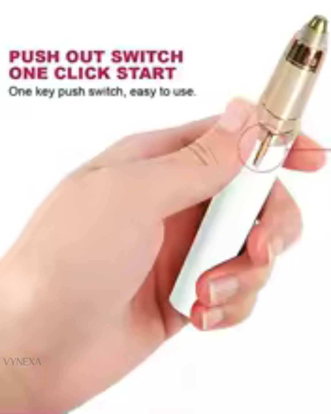 Vynexa - Depiladora eléctrica facial con punta de oro