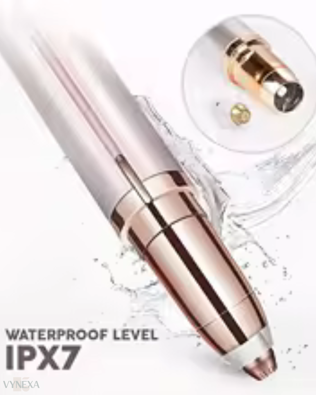 Vynexa - Depiladora eléctrica facial con punta de oro