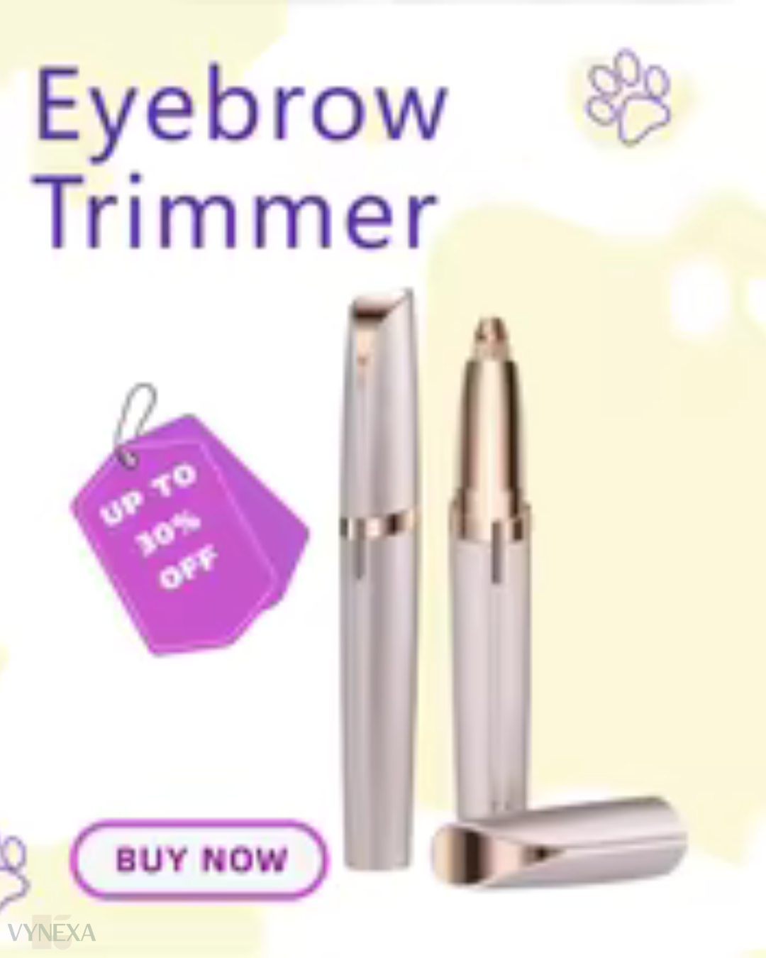 Vynexa - Depiladora eléctrica facial con punta de oro